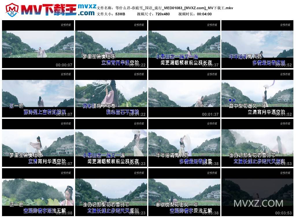 等什么君-春庭雪_国语_流行_MED01083